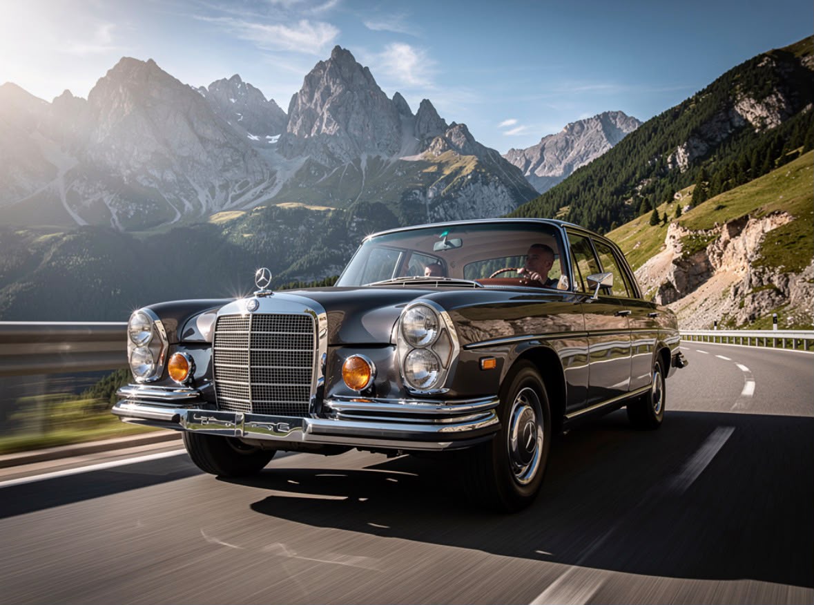 Mercedes 280 SE Flachkühler, Baujahr 1970